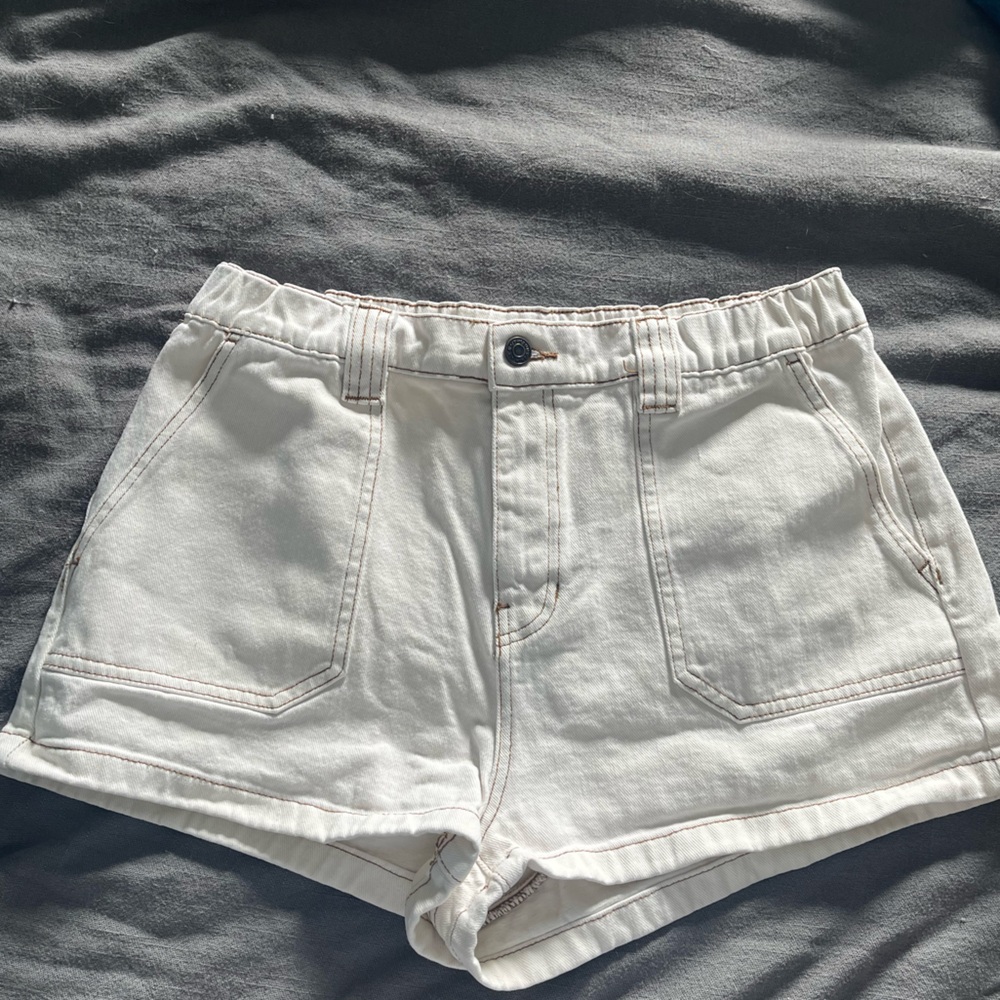PacSun High Waist White Shorts